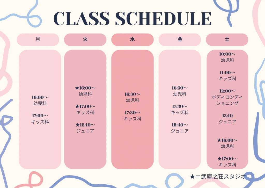S BALLET ARTスケジュール